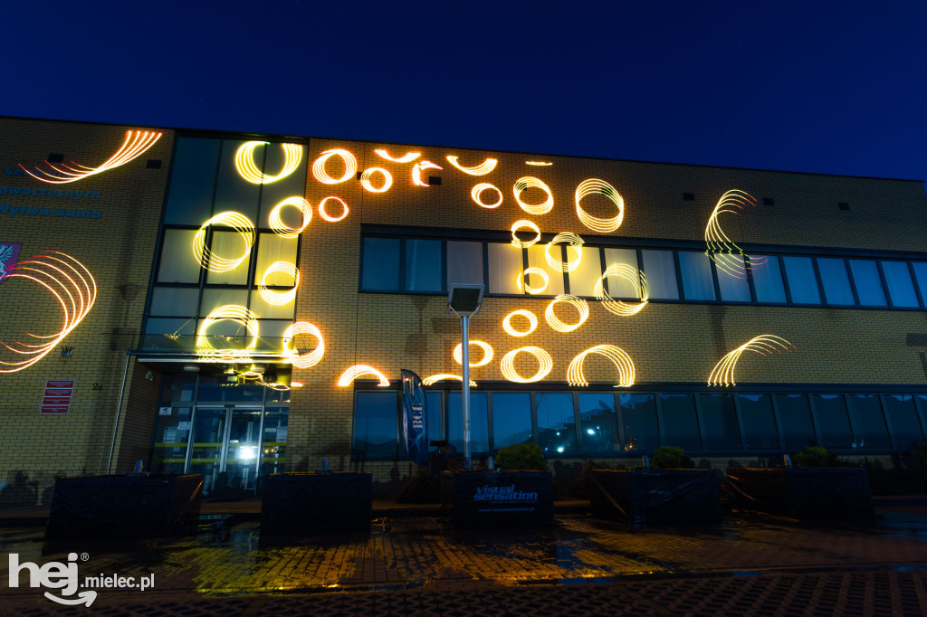 Widowisko laserowe  w Branżowym Centrum Umiejętności