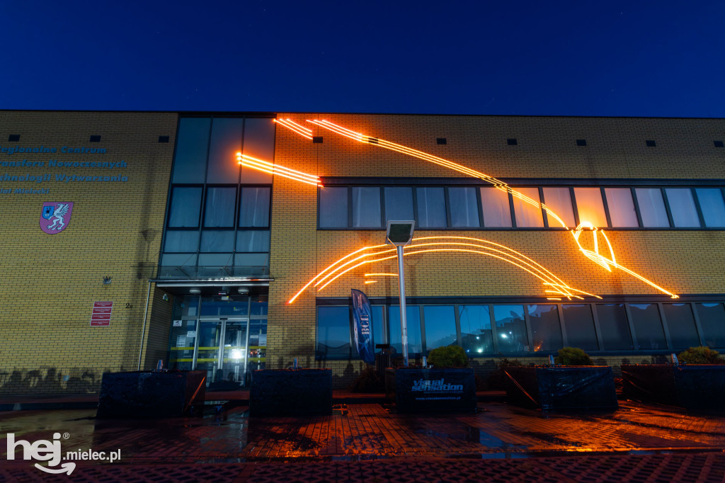 Widowisko laserowe  w Branżowym Centrum Umiejętności