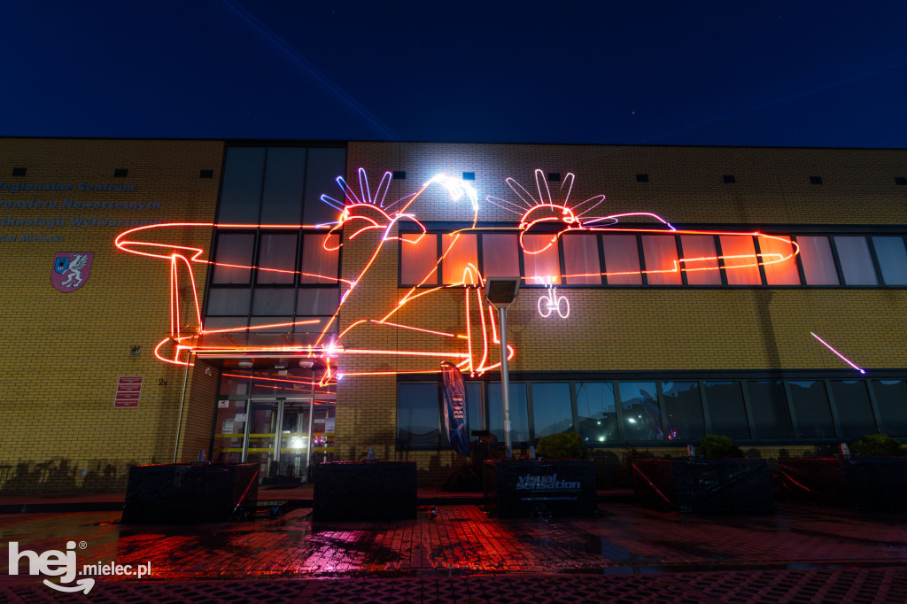 Widowisko laserowe  w Branżowym Centrum Umiejętności
