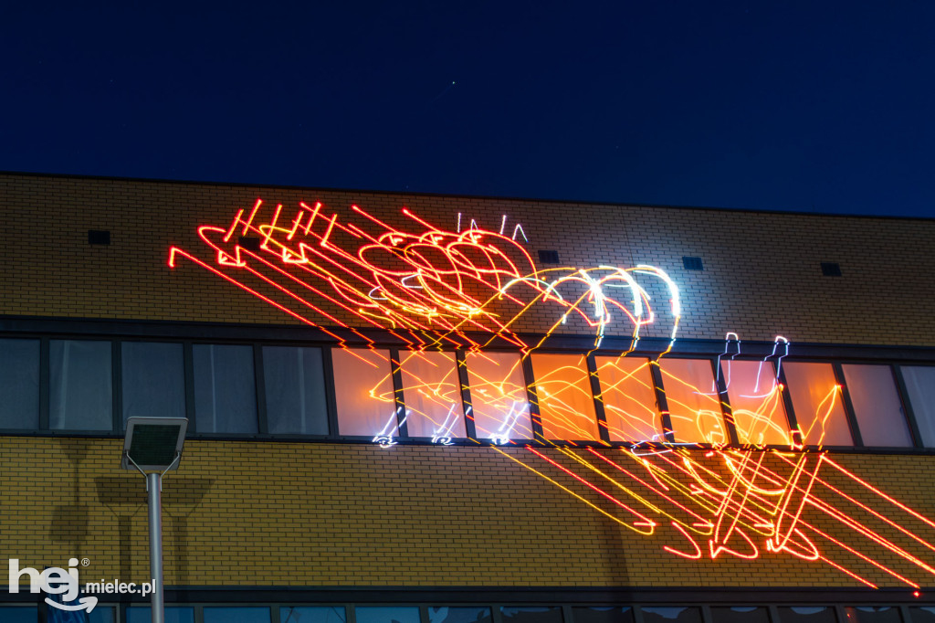 Widowisko laserowe  w Branżowym Centrum Umiejętności