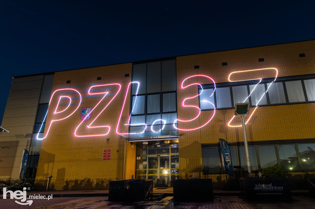 Widowisko laserowe  w Branżowym Centrum Umiejętności