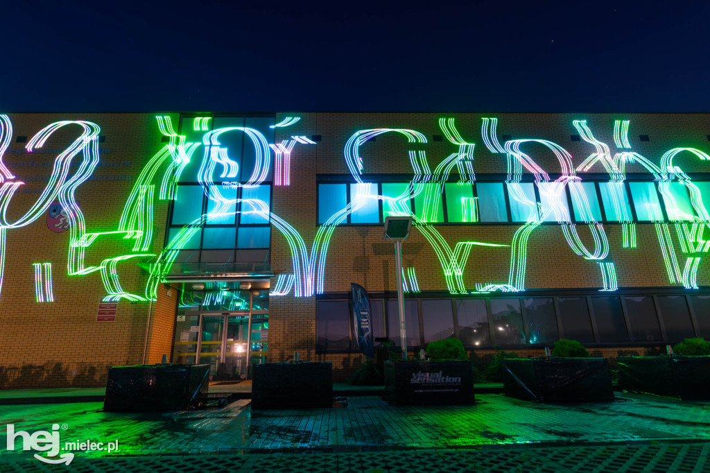 Widowisko laserowe  w Branżowym Centrum Umiejętności