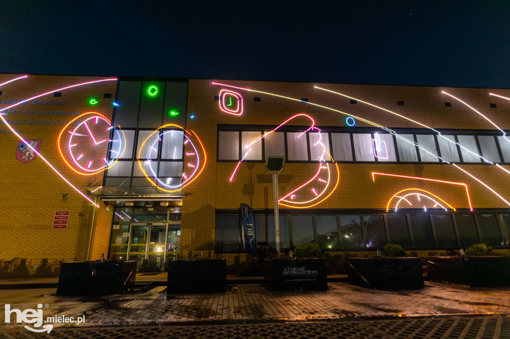 Widowisko laserowe  w Branżowym Centrum Umiejętności