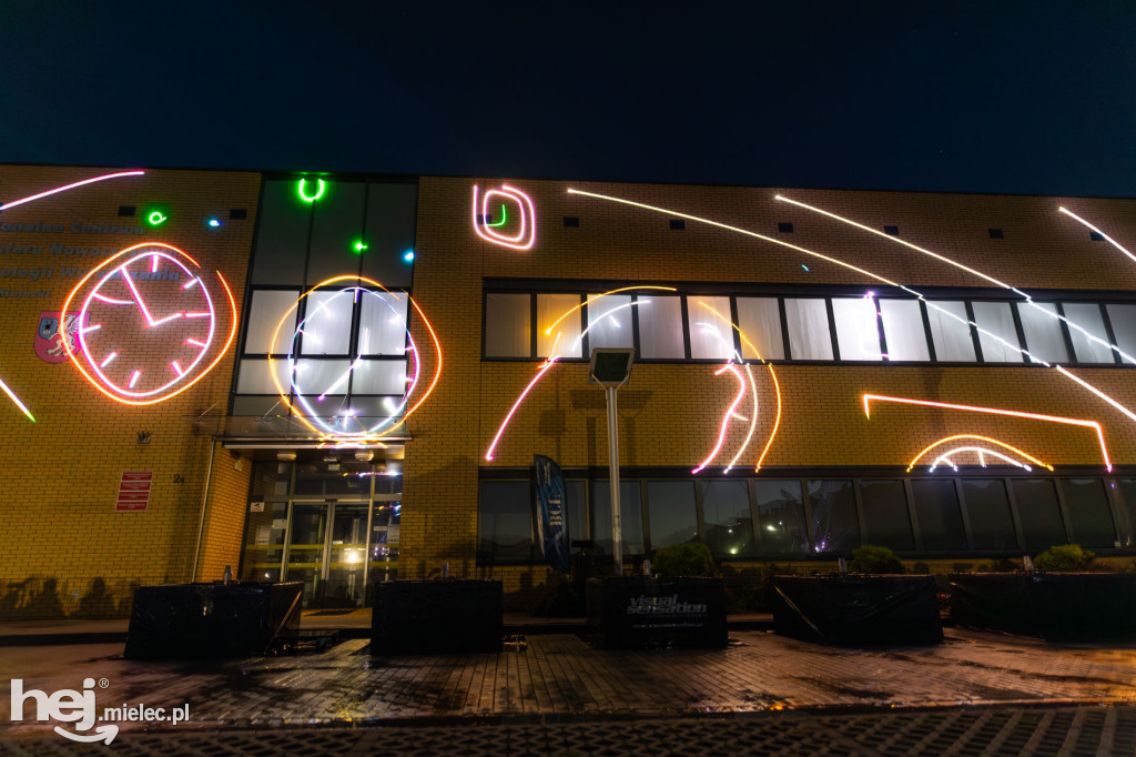 Widowisko laserowe  w Branżowym Centrum Umiejętności