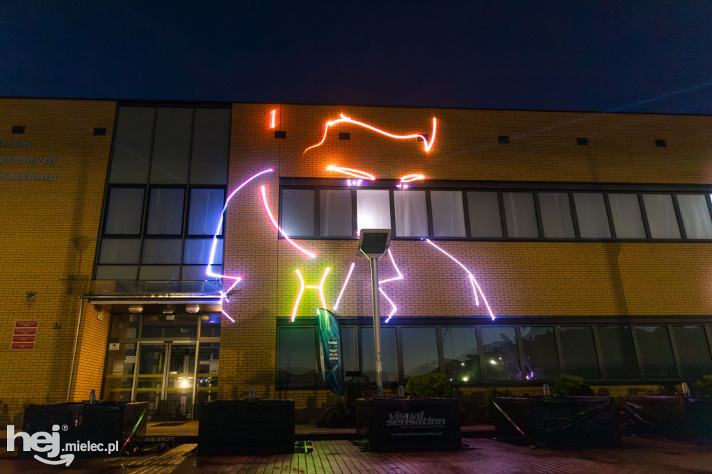 Widowisko laserowe  w Branżowym Centrum Umiejętności