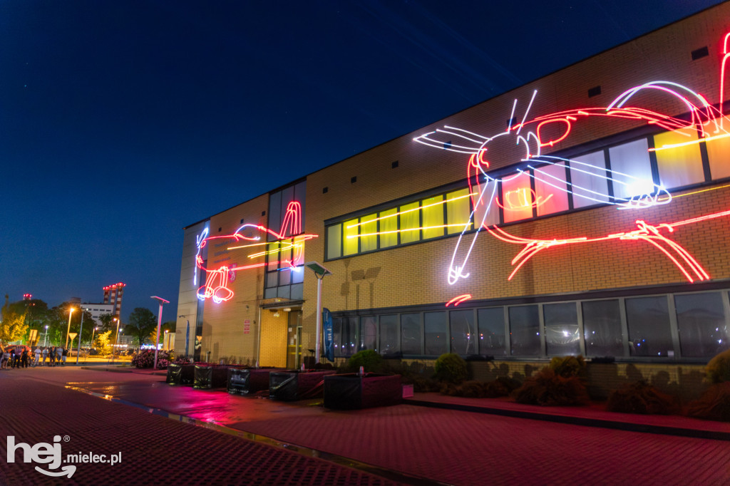 Widowisko laserowe  w Branżowym Centrum Umiejętności