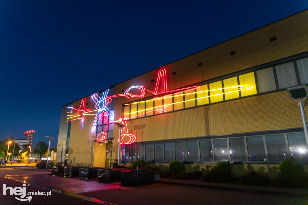 Widowisko laserowe  w Branżowym Centrum Umiejętności