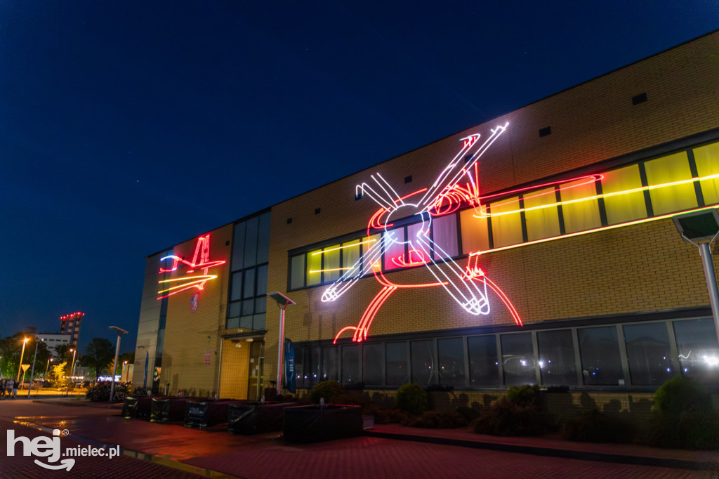 Widowisko laserowe  w Branżowym Centrum Umiejętności