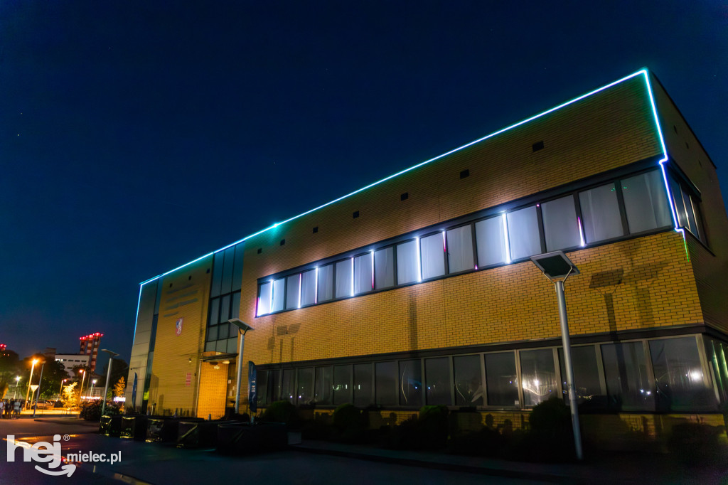 Widowisko laserowe  w Branżowym Centrum Umiejętności