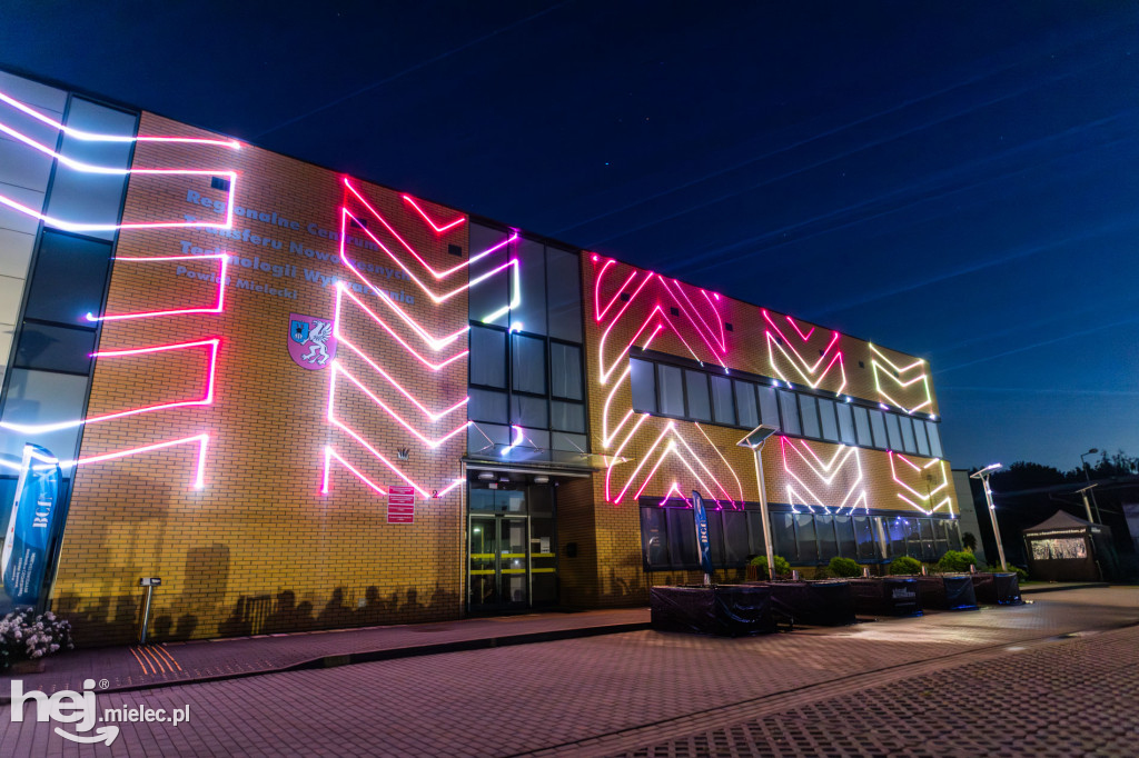 Widowisko laserowe  w Branżowym Centrum Umiejętności