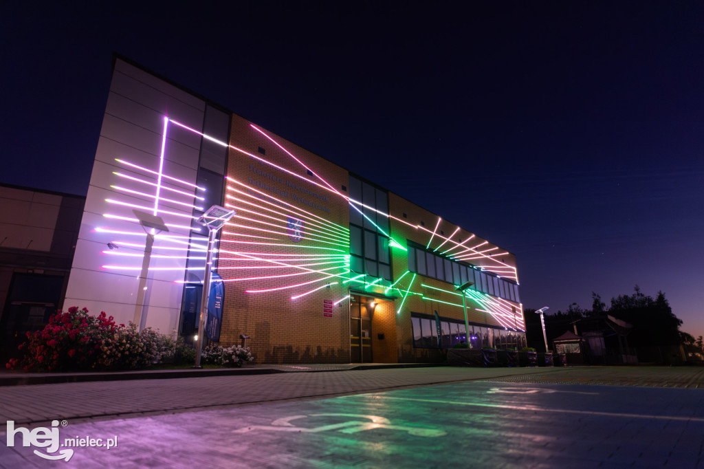 Widowisko laserowe  w Branżowym Centrum Umiejętności