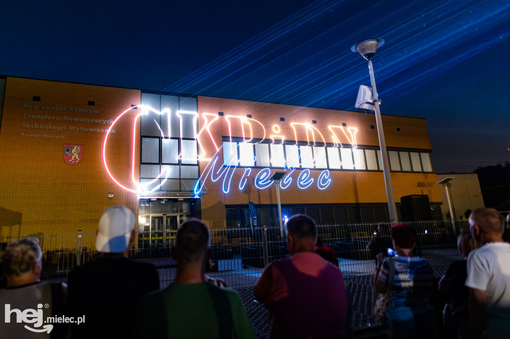 Widowisko laserowe  w Branżowym Centrum Umiejętności