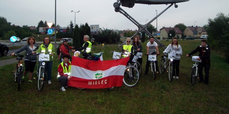  Odbył się I Rajd rowerowy "Szlakiem Mieleckich Samolotów" [ZDJĘCIA]