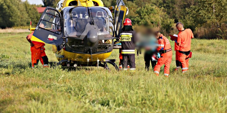 Śmigłowiec na ratunek małego dziecka. Wylądował w Tuszymie! [ZDJĘCIA]