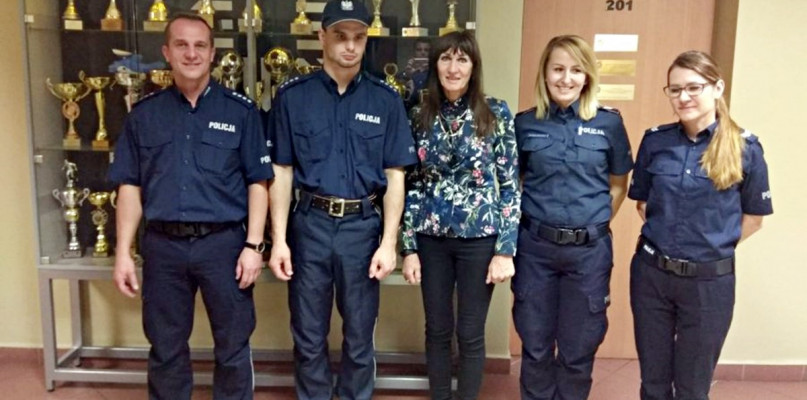 Niezwykły gość odwiedził mielecką jednostkę Policji