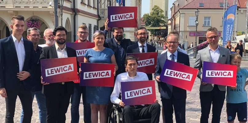 Kandydaci Lewicy na wiecu w Rzeszowie. Fot. SLD - Rzeszów