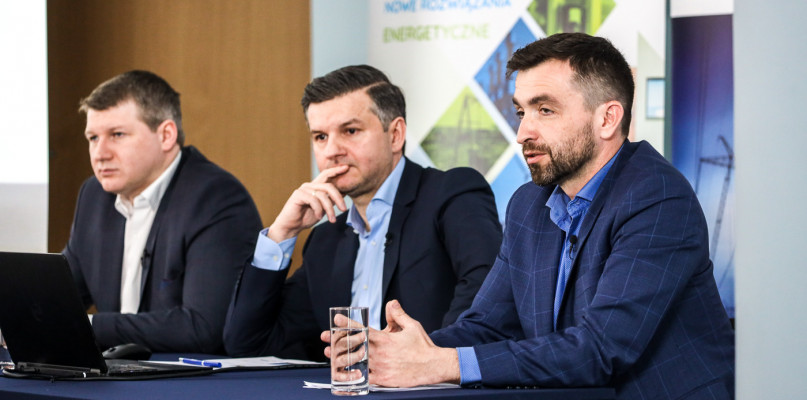 Od lewej: Tomasz Tłusty, prezes Energii Euro Park, Krzysztof Kapinos, wiceprezes Enervigo i Piotr Andrusiewicz, prezes Enervigo.