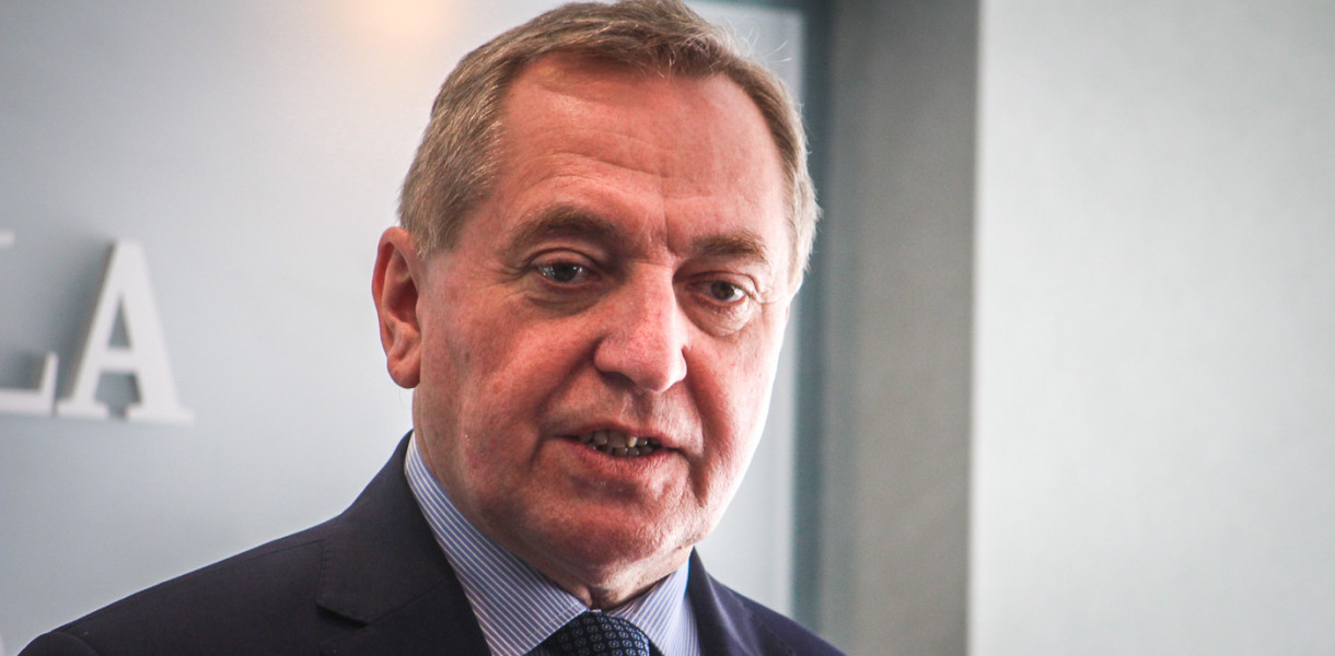 Henryk Kowalczyk. Zdjęcie z kwietnia 2018 r. kiedy jako minister środowiska wizytował Mielec.