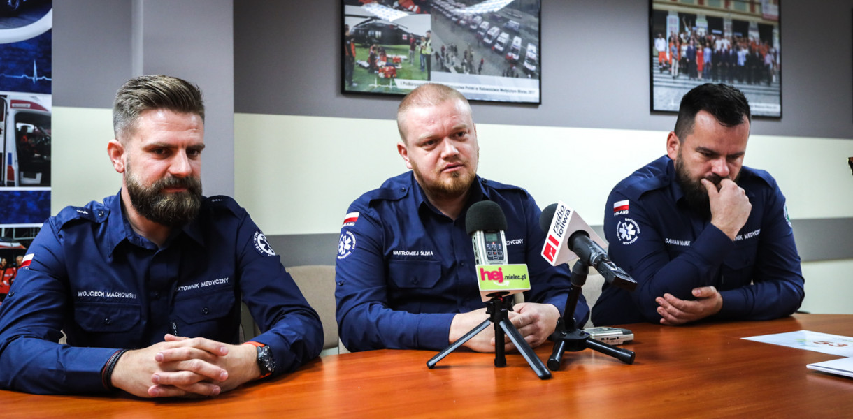 Od lewej: Wojciech Machowski, Bartłomiej Śliwa, Damian Marut.