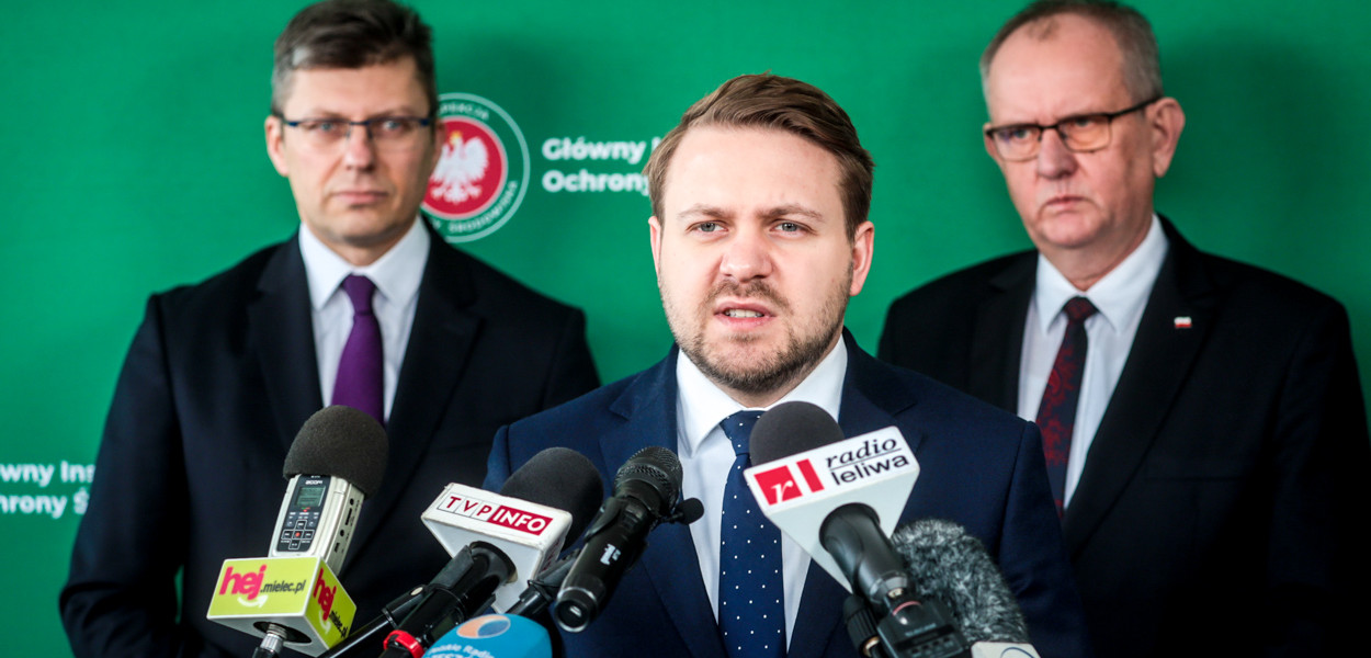 Jacek Ozdoba, wiceminister klimatu i środowiska. Mielec, 20 lutego 2023 r.