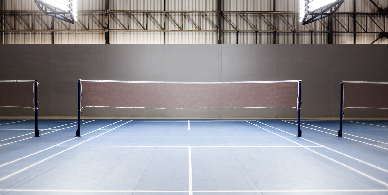 Boisko i siatka do badmintona