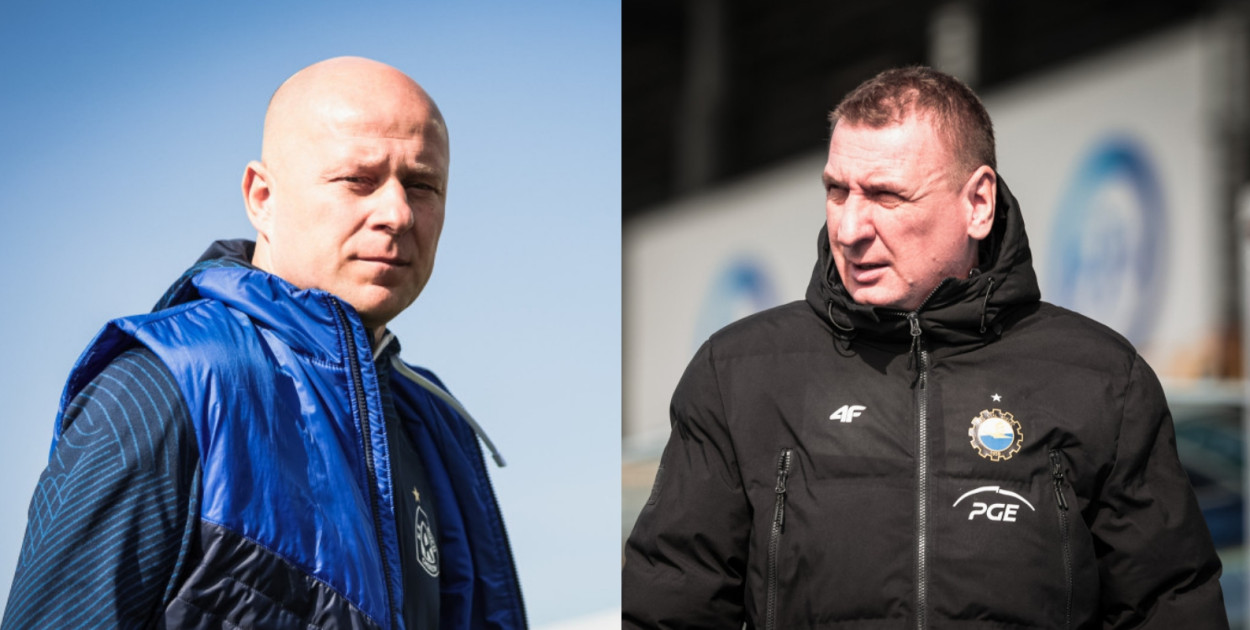 Janusz Niedźwiedź (Ruch) i Kamil Kiereś (Stal). Fot. Marta Badowska
