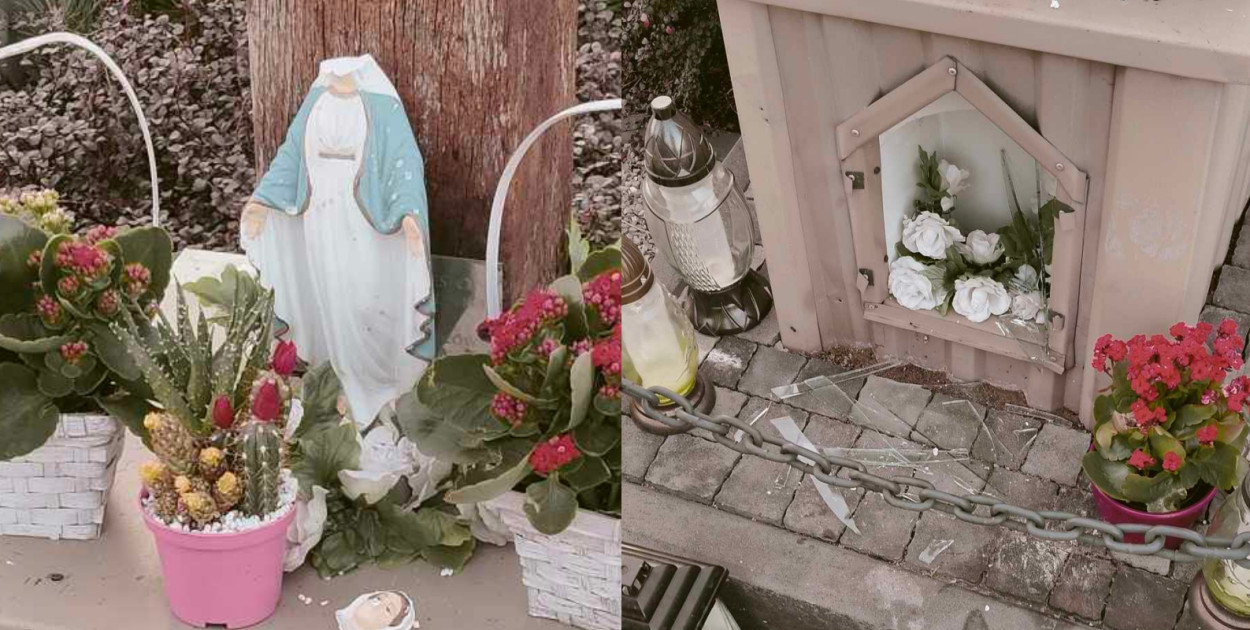 SKANDAL! Zdewastowali kapliczkę w centrum miasta!
