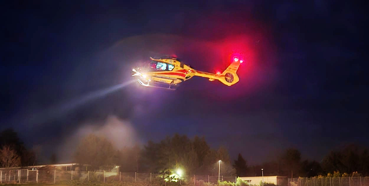 Szpital Mielec przyjął pacjenta z Tarnowa. Transport śmigłowcem