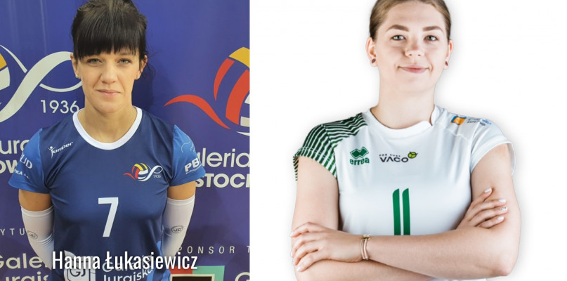 Od lewej: Hanna Łukasiewicz (fot. Częstochowianka Częstochowa), Dominika Mras (fot. #VolleyWrocław)