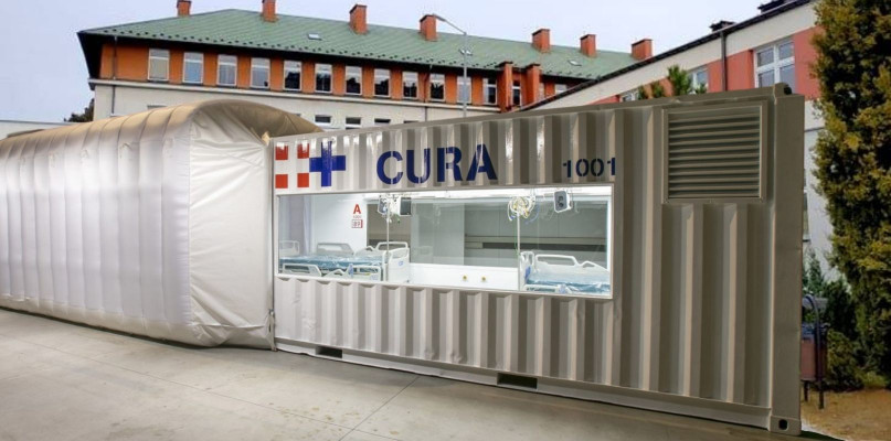 Zdjęcie ilustracyjne. Wizualizacja ew. wykorzystania systemu CURA przy szpitalu w Mielcu. 