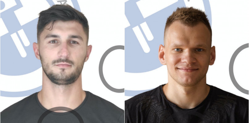 Damian Procho (po lewej) oraz Dmitrij Smolikov dołączyli do SPR Stali