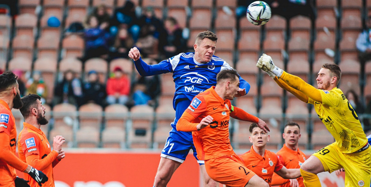 Mecz Zagłębie Lubin - Stal Mielec z 2022 roku. Fot. Marta Badowska/ hej.mielec.pl