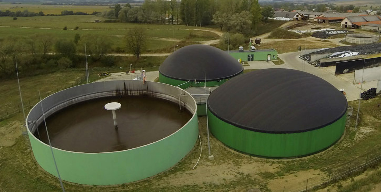 Fot. BIOGAZOWNIA Zakładu Doświadczalnego w Odrzechowej. 