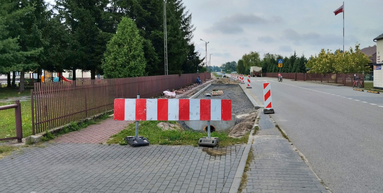 Budowa parkingu w Partyni - fot. UM Radomyśl Wielki 