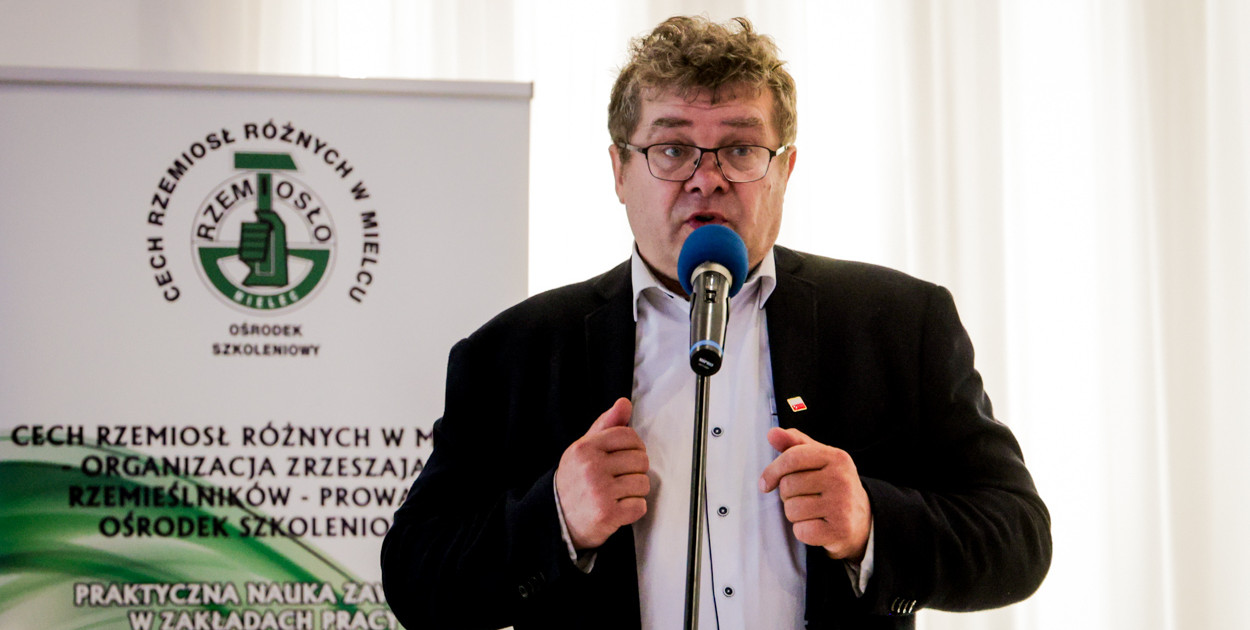 Kazimierz Gacek, starosta powiatu mieleckiego. Fot. Kacper Strykowski / hej.mielec.pl