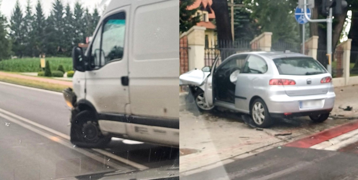 Wypadek w Chorzelowie. Korki na drodze do Mielca