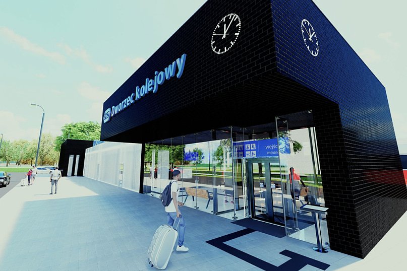 Dworzec PKP w Mielcu na wizualizacjach