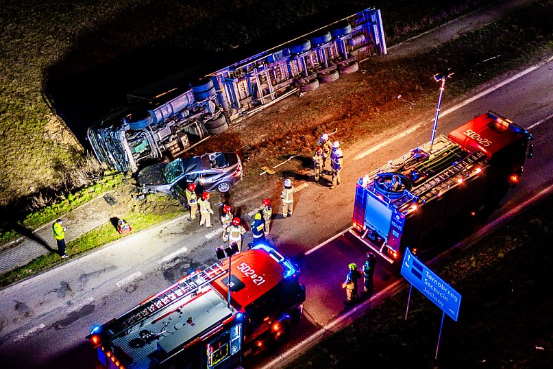 Wypadek na drodze 985 Mielec - Tarnobrzeg