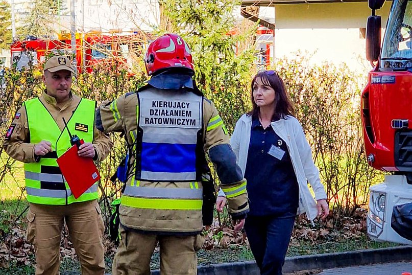 Ćwiczenia ratunkowe w szpitalu