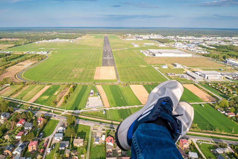 Paralotniarze z Mielca: Loty nad miastem