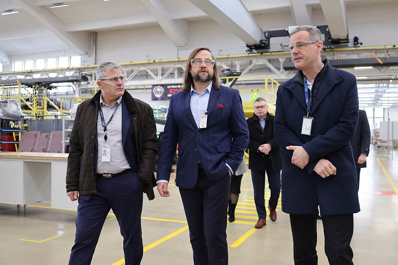 Główny Inspektor Pracy Marcin Stanecki z wizytą w PZL Mielec
