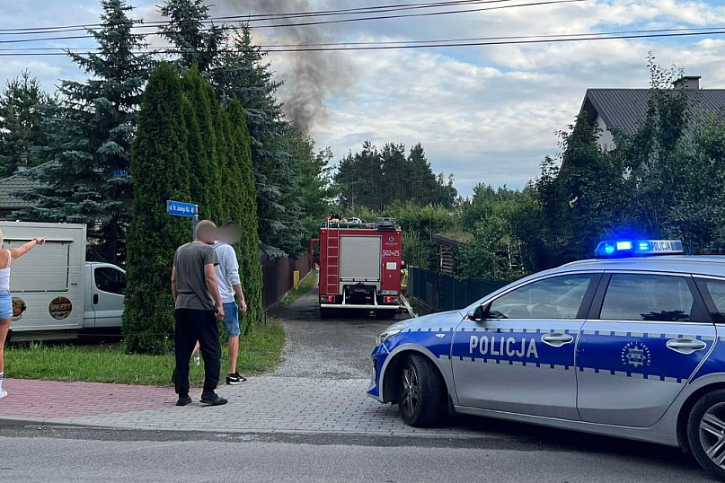 Pożar przy ulicy Królowej Jadwigi