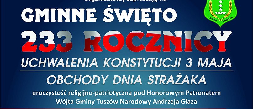 Rocznica uchwalenia Konstytucji 3 Maja w gminie Tuszów Narodowy-2463