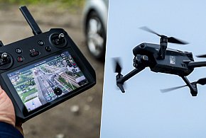 Policyjny dron już nad drogami Mielca i powiatu! Mamy nagranie-84379
