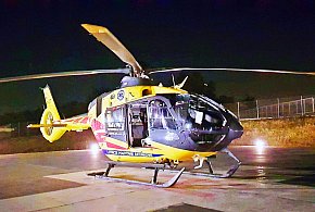Wieczorny lot śmigłowca LPR nad Mielcem. Celem była neurochirurgia-84984