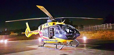 Wieczorny lot śmigłowca LPR nad Mielcem. Celem była neurochirurgia-84984