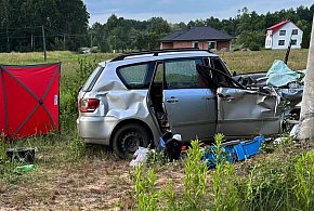 Wypadek w Dulczy Wielkiej! Kierowca toyoty nie żyje!-85622
