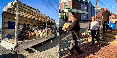 Już drugi duży transport wyjechał z biura poselskiego do powodzian-89107