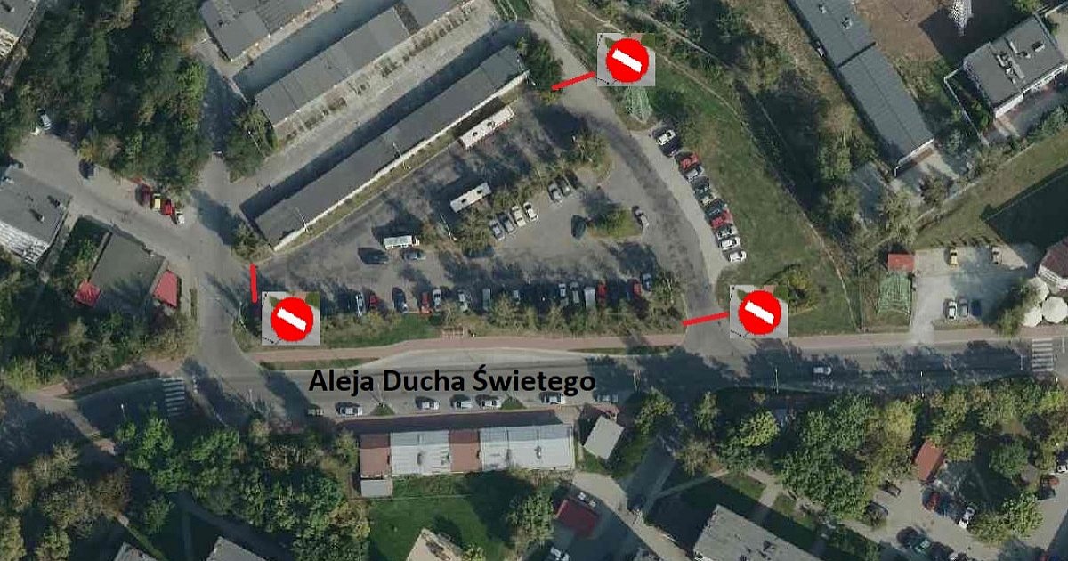 Pętla przy al. Ducha Św. zamknięta. Prośba do mieszkańców - HEJ.MIELEC.PL