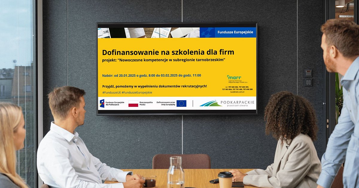 Dofinansowanie do szkoleń dla przedsiębiorców i pracodawców! Agencja MARR zaprasza!  - HEJ.MIELEC.PL